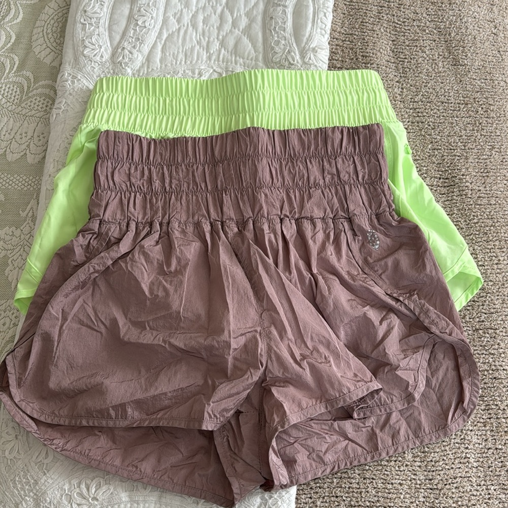 Free People Movement The Way Home Shorts & Avia lime green shorts